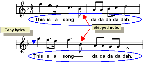 LyricsCopyPasteSkipNote